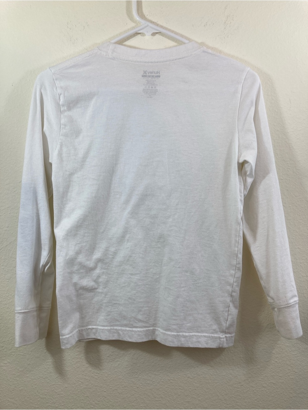 Hurley White Beach Graphic Long Sleeve Tee Kids Size M 10-12 - Picture 5 of 5